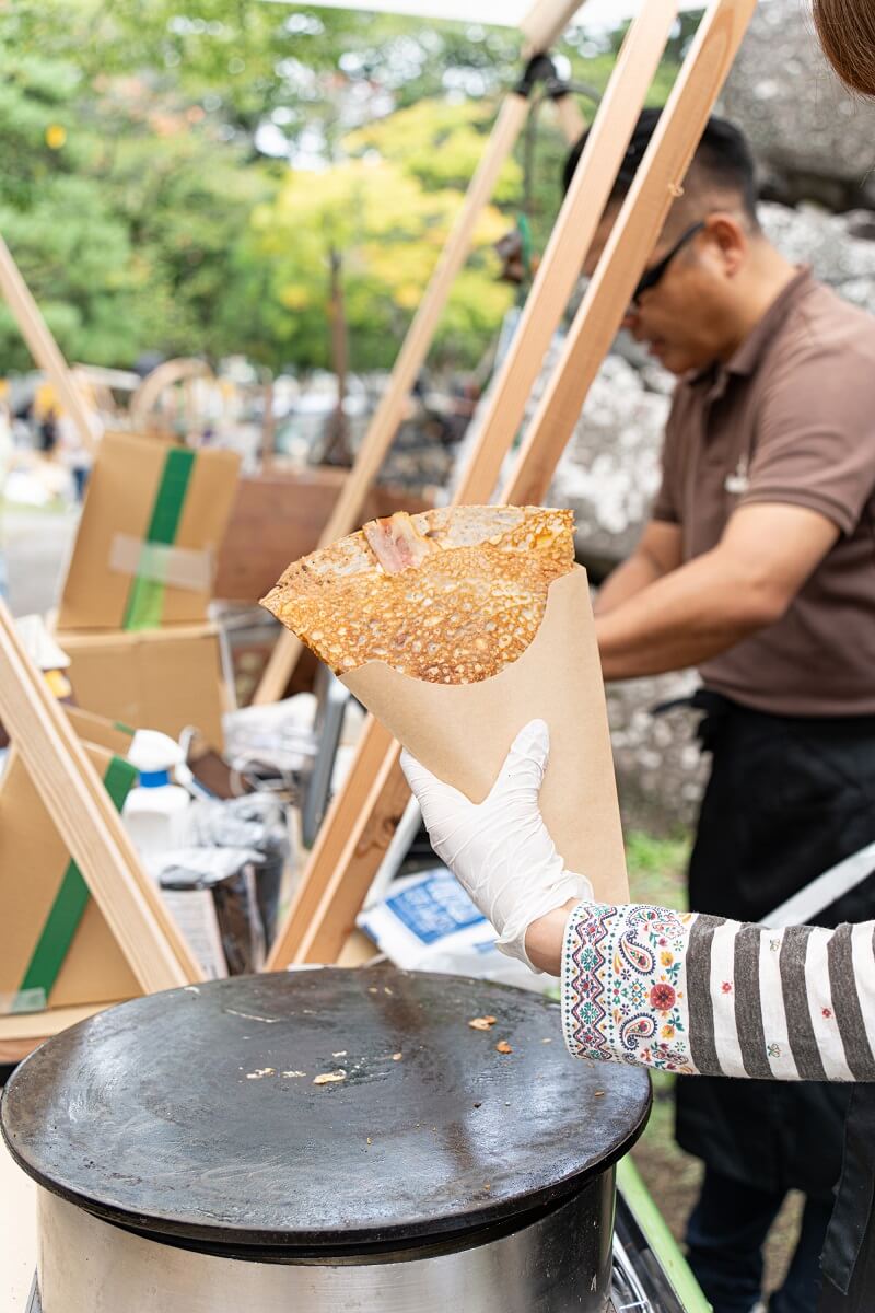 小諸懐古園「CHIKUMAGAWA WINE DAYS」出店レポート！2日間でガレット420枚を販売しました！